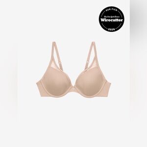 ThirdLove 24/7 ClassicUplift Plunge Bra Taupe 32D Like New